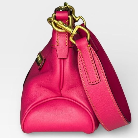 Dooney & Bourke Florentine Small Hobo Fuchsia Pink Leather - Picture 5 of 11